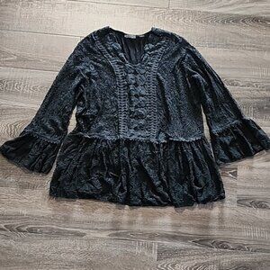 ☀️Tesoro Moda lace Babydoll Top☀️